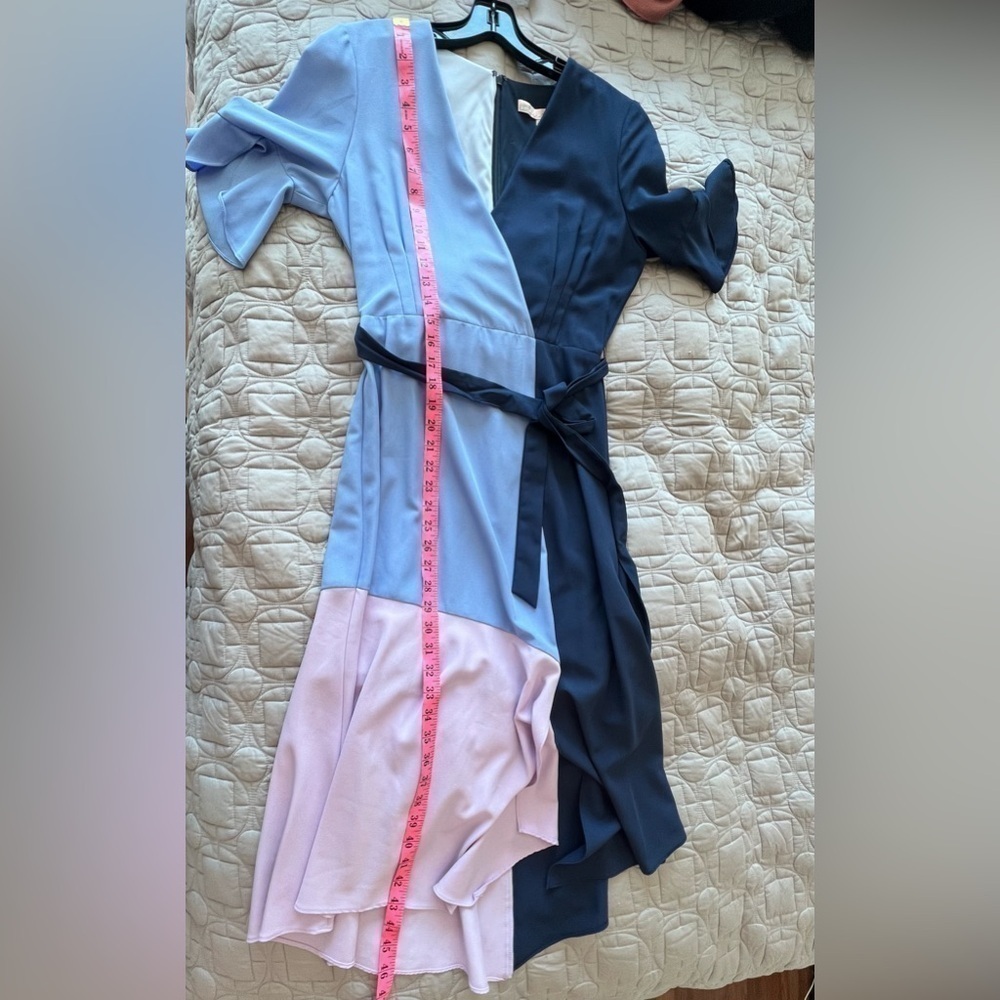 Anthropologie Hutch Colorblock Faux Wrap
Midi Dress - Picture 12 of 16